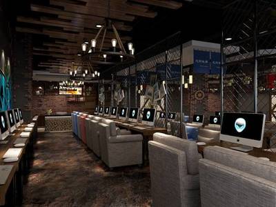 工装公司网吧装修设计布局事项