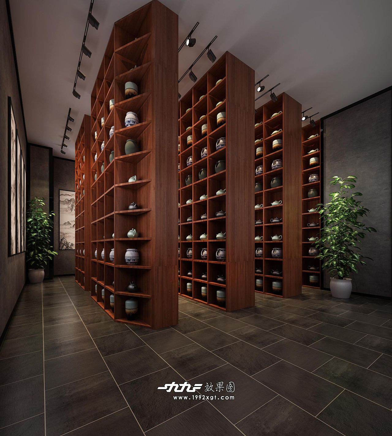 1992风格工装风茶叶店 当工业美学邂逅禅意茶香